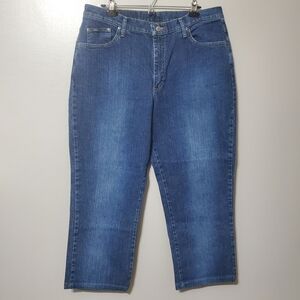 Blu Brand Straight Leg High Rise Cropped Jeans Women's Size 18